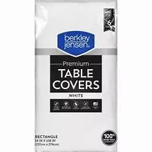 Berkley Jensen Premium Tablecovers - White, 6 ct.