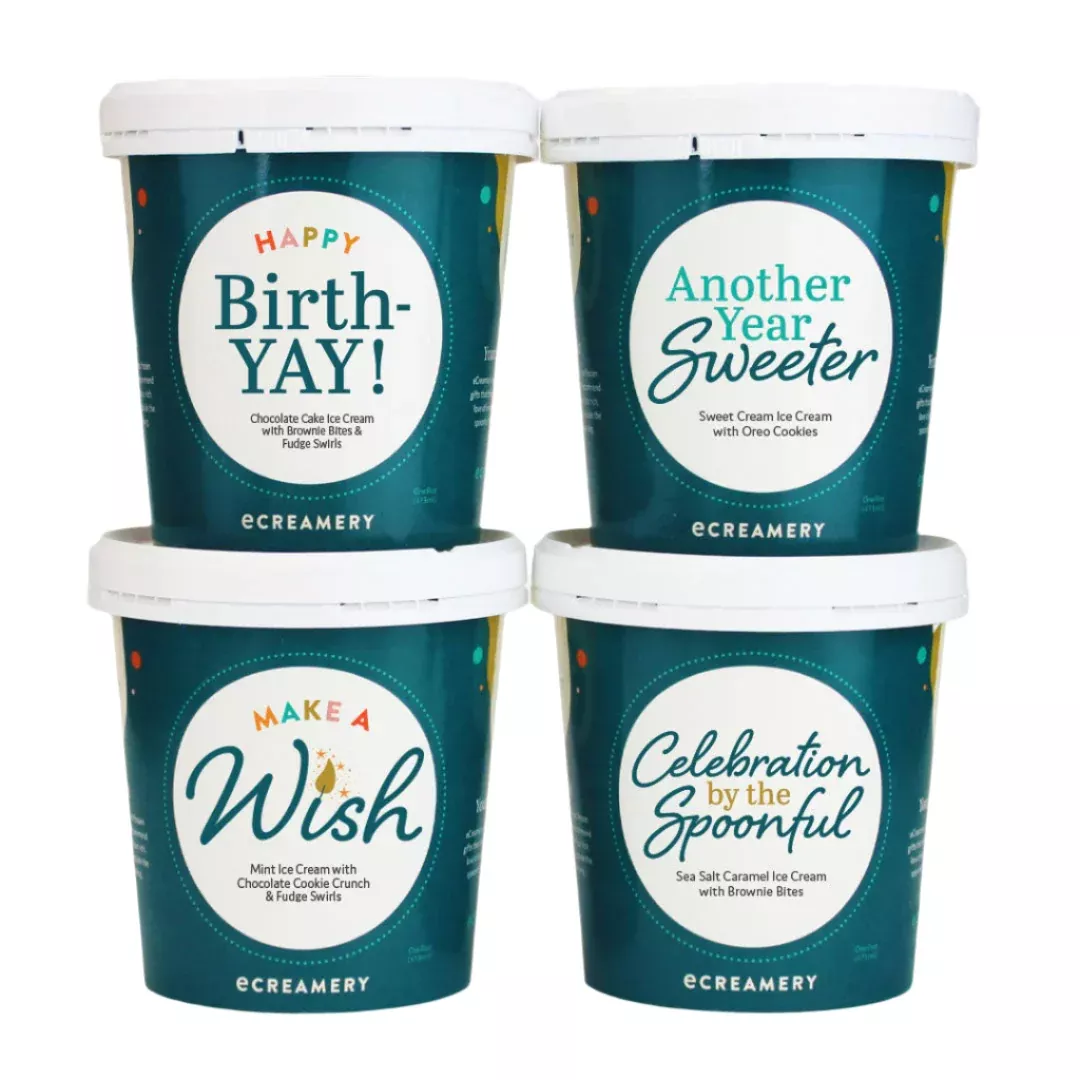 Birthday Ice Cream Gift | 4 Pints | eCreamery