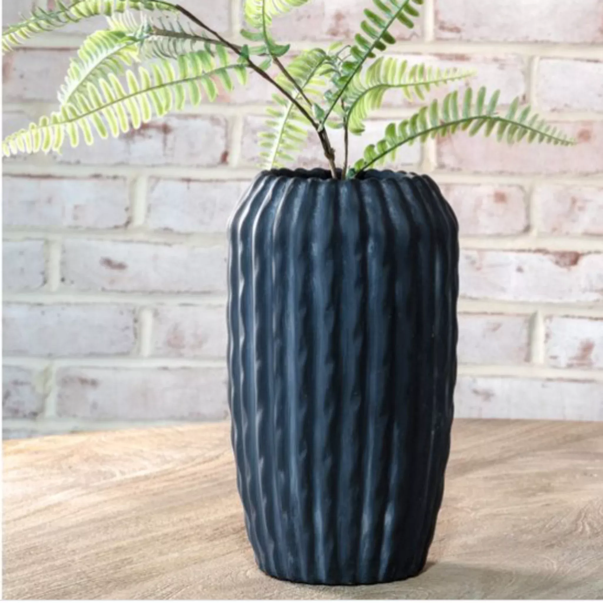 Black Lined Vases