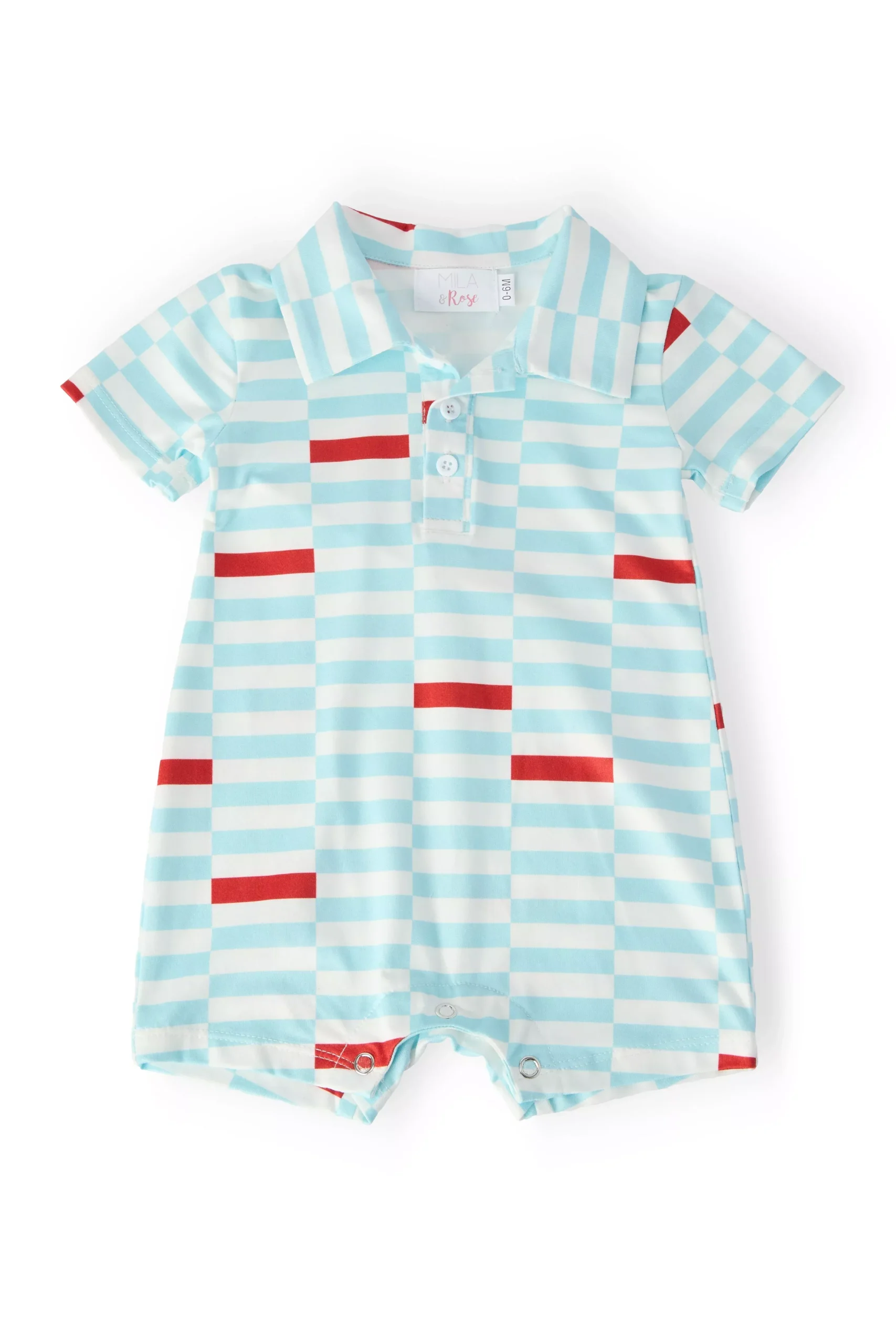 Block Party Polo Shorty One-Piece