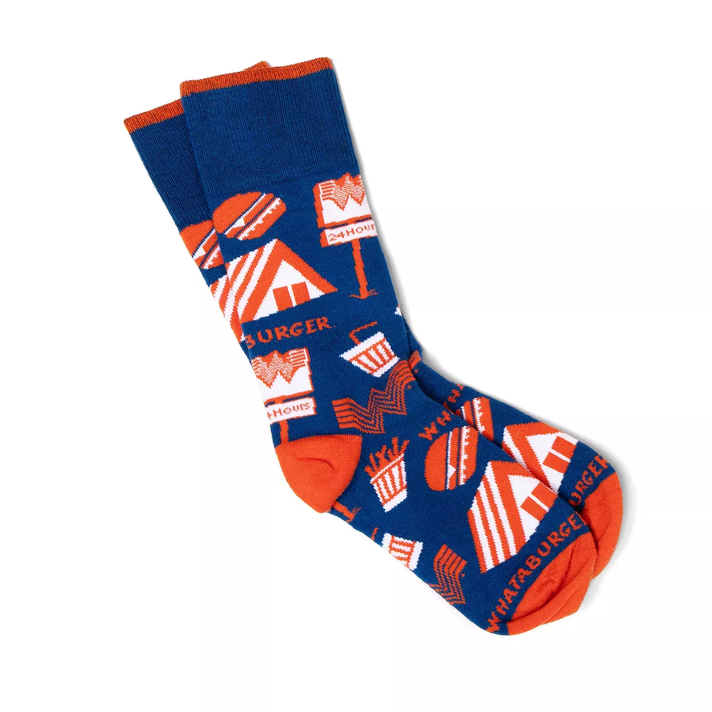 Blue Collage Sock