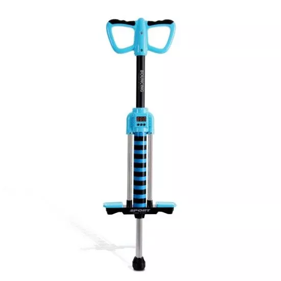 Blue Digital Pogo Stick - Bounce Counting Pogo Stick JPS08BL