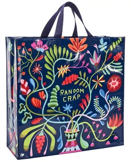 Blue Q "Random Crap" Grocery Tote