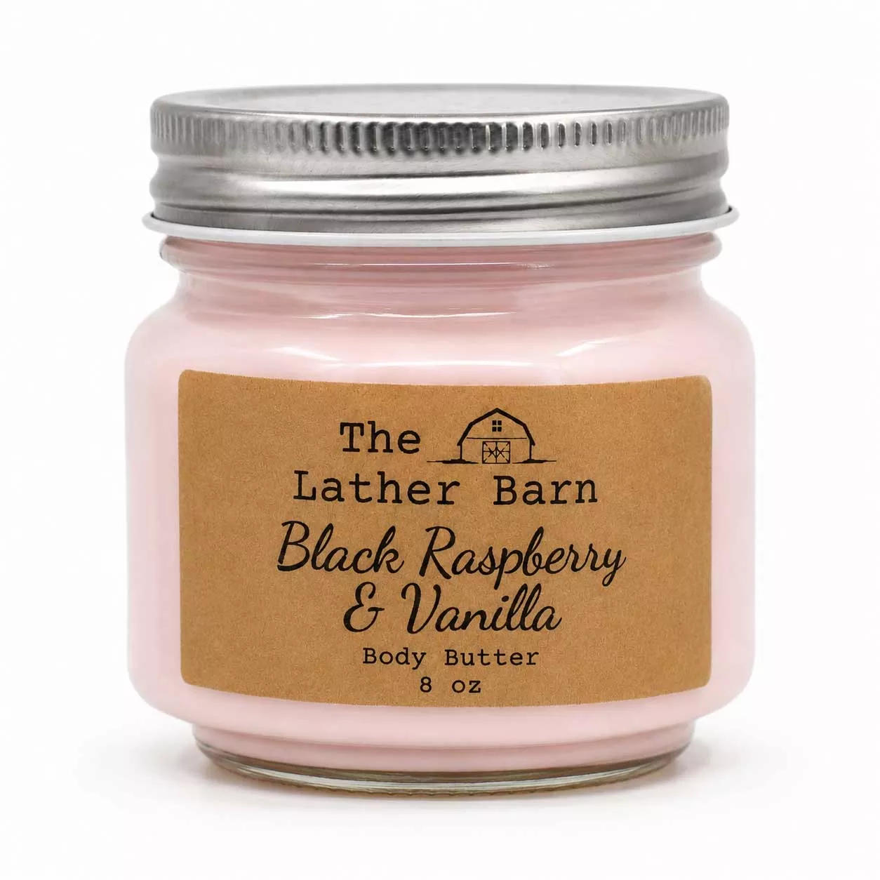 Body Butter Lotion | Black Raspberry & Vanilla | 8 oz | The Lather Barn