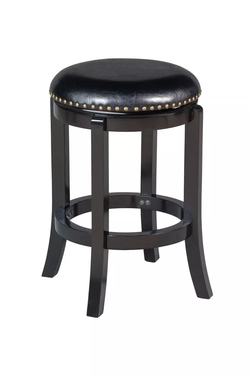 Boraam Cordova Counter Height Swivel Stool, 24-Inch, Black