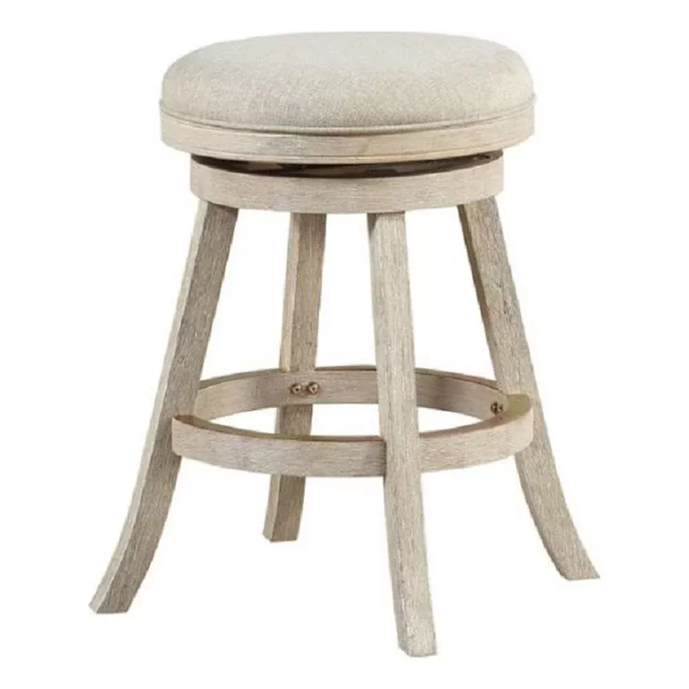 Boraam Fenton Swivel Counter Stool [Ivory Wire-Brush]