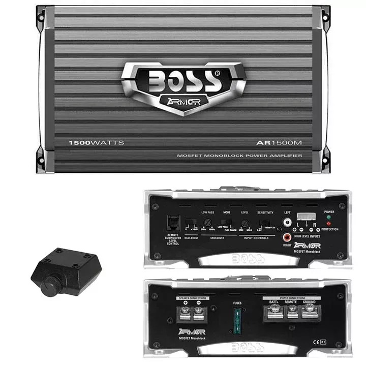 Boss AR1500M ARMOR 1,500-Watt Mono Mosfet Amplifier