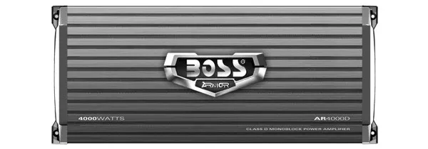 BOSS AUDIO AR4000D Armor 4000-Watt Monoblock, Class D 1-8 Ohm Stable Monoblock Amplifier with Remote Subwoofer Level Control
