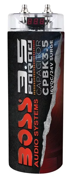 BOSS AUDIO CPBK3.5 3.5 Farad Capacitor