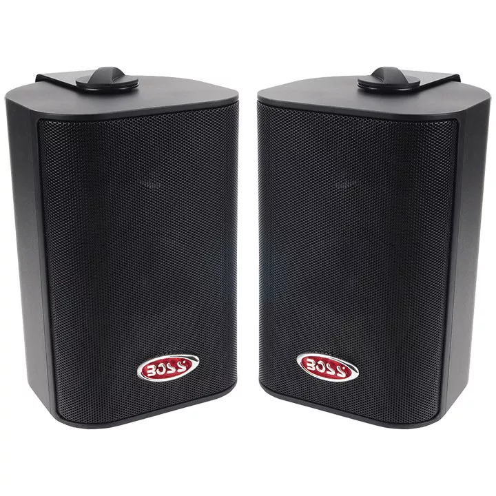 Boss Audio Marine 3-way Box Speakers With 4” Woofer (black)