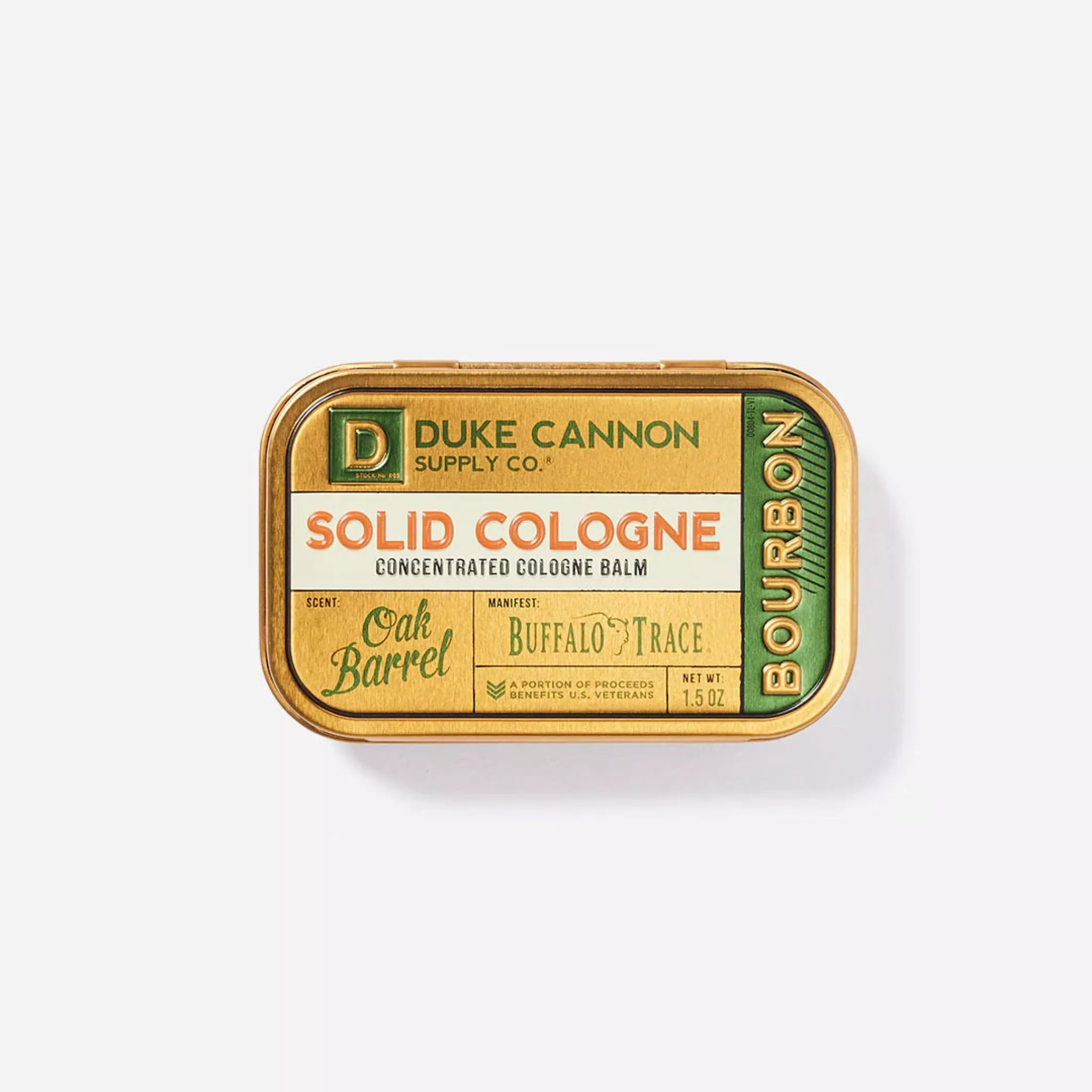 Bourbon Solid Cologne Tin
