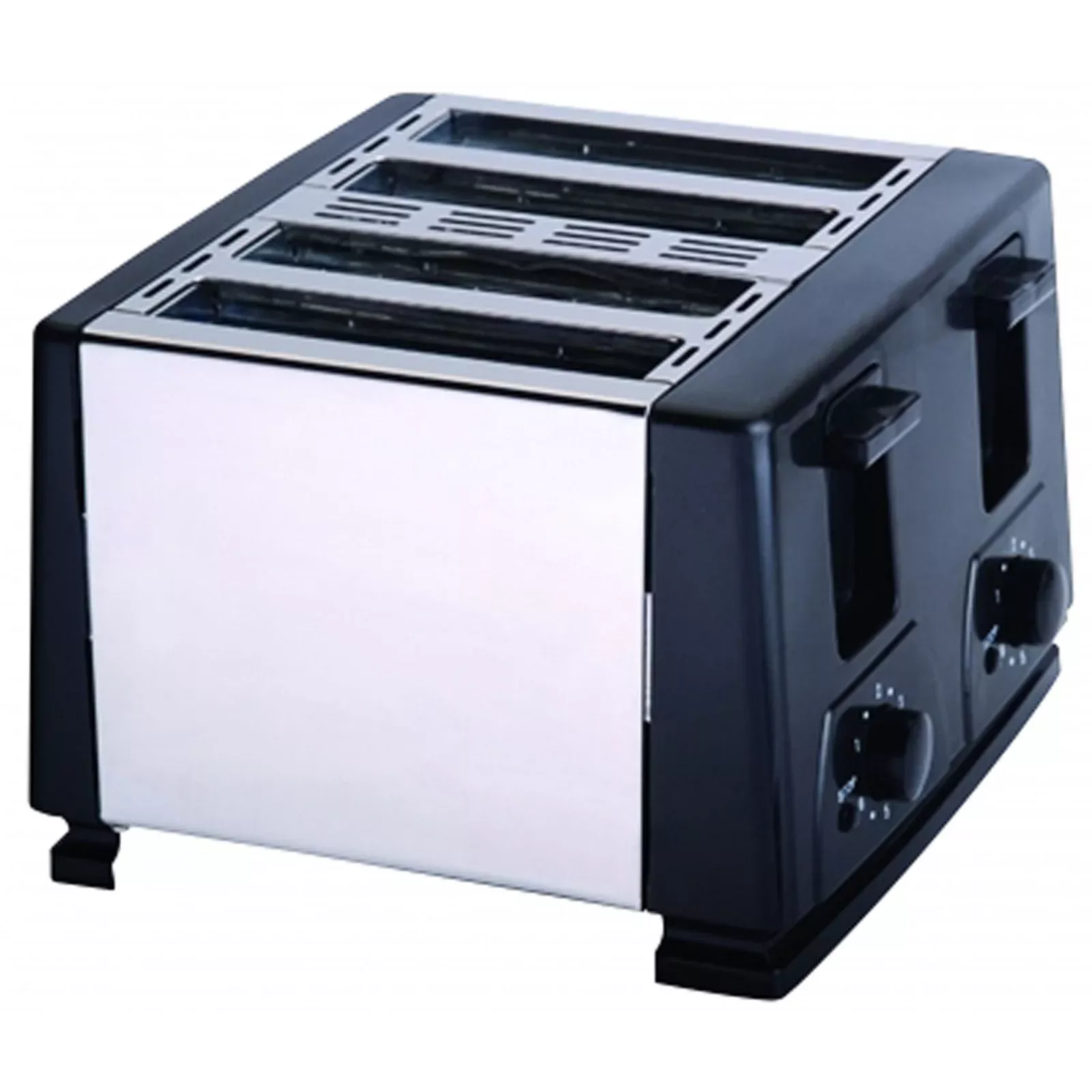 Brentwood1300W 4 Slice Toaster in Black and Silver