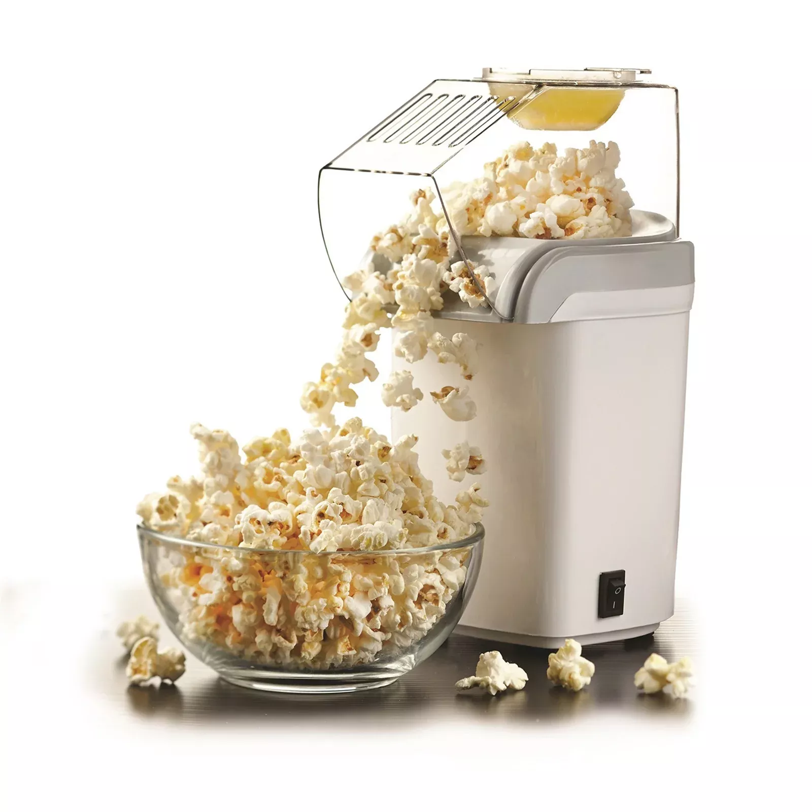 BrentwoodHot Air Popcorn Maker in White