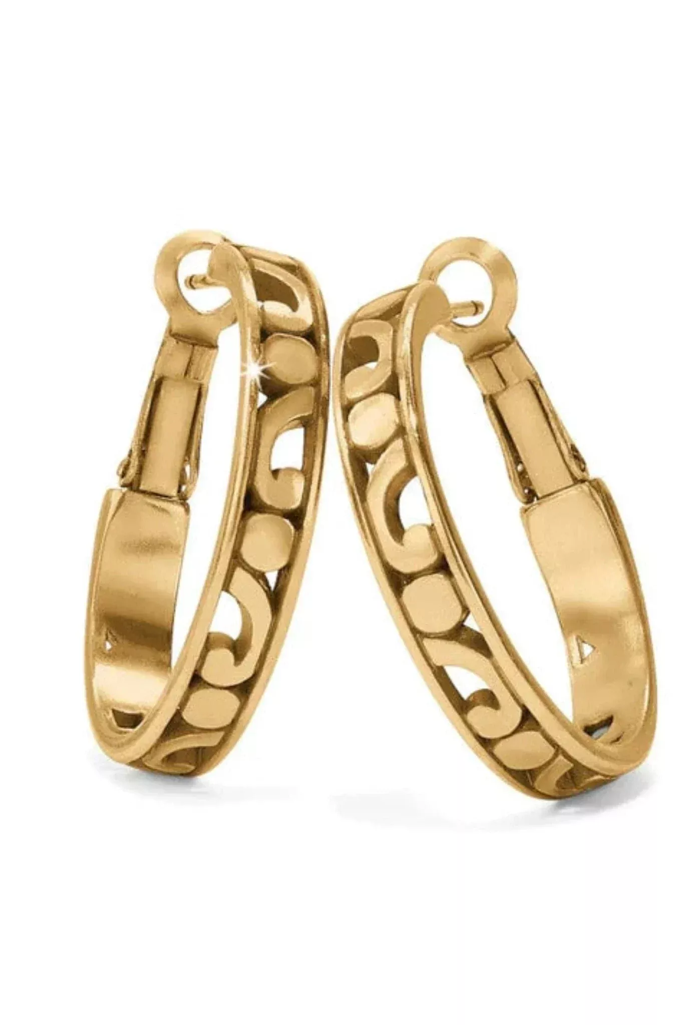 Brighton Contempo Gold Hoop Earrings