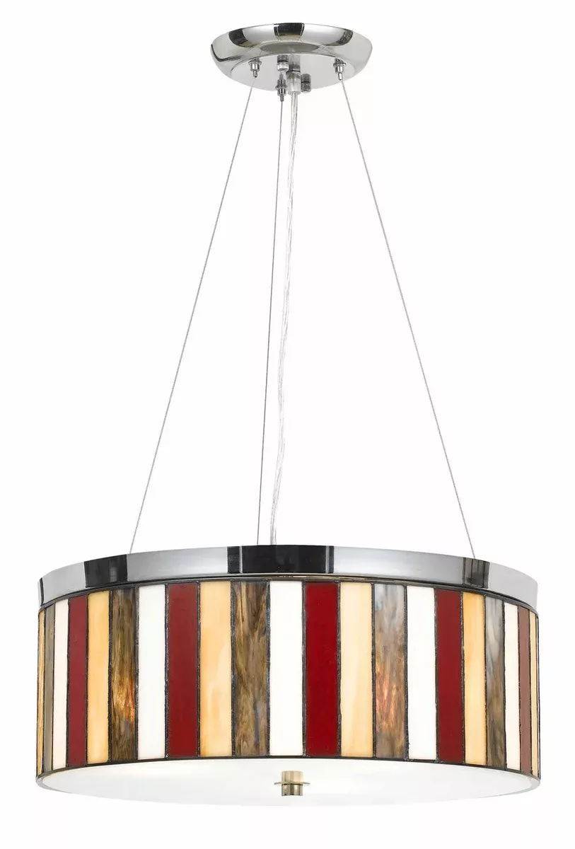Cal Lighting 1-Light Hardwire Ceiling Mount Chrome Pendant