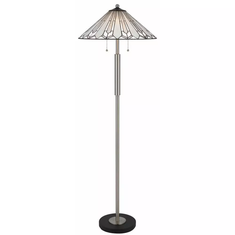 Cal Lighting 60W x 2 Muirfield Tiffany Floor lamp