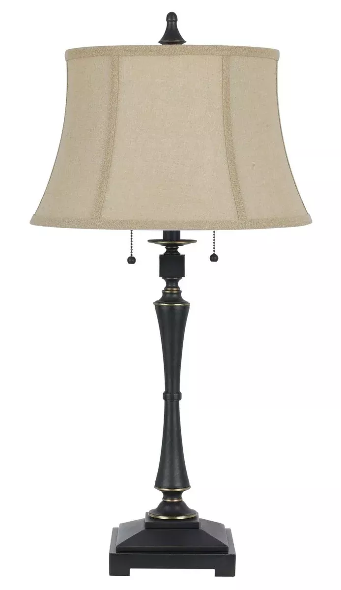 Cal Lighting BO-2443TB Transitional Two Table Lamp Lighting Accessories, Bronze