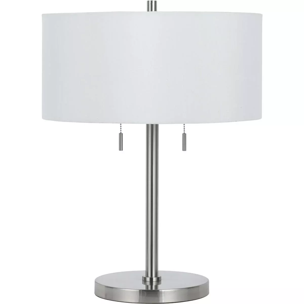 Cal Lighting BO-2450TB-BS Transitional Two Table Lamp Lighting Accessories, Silver