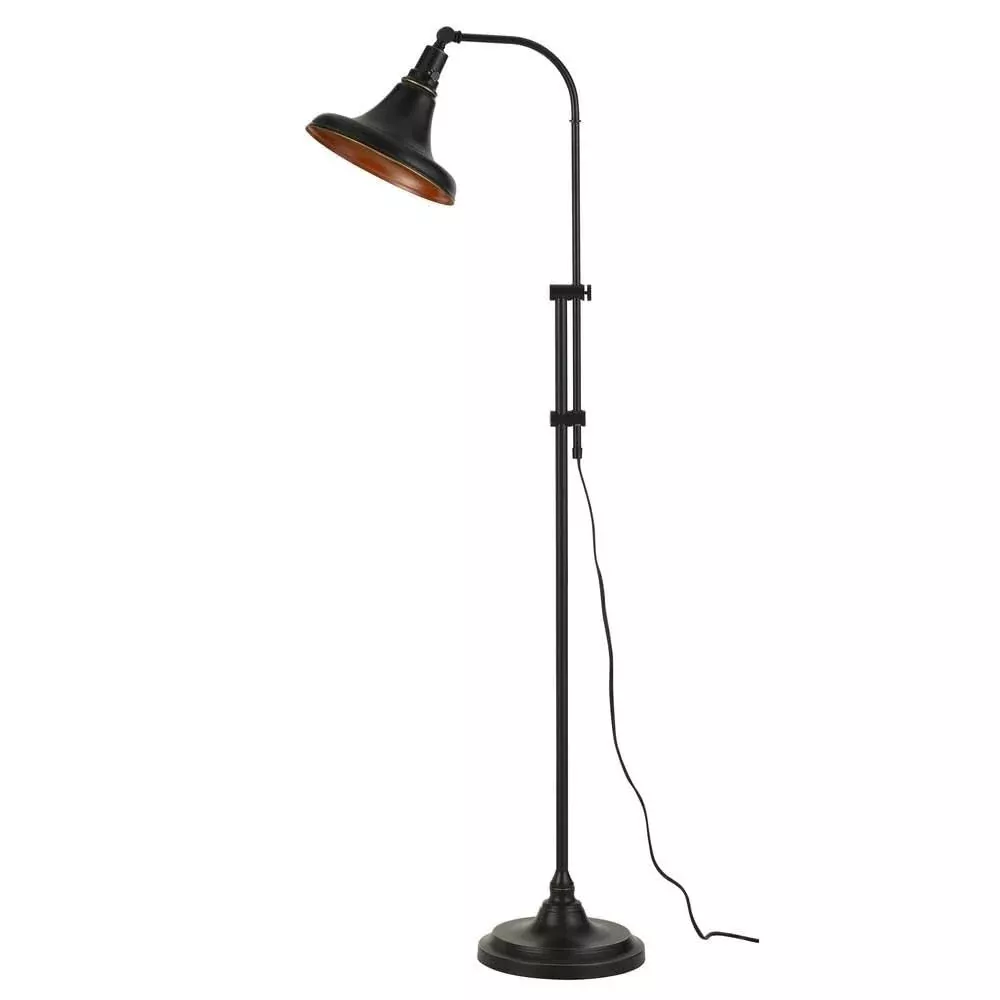 Cal Lighting BO-2788FL-DB Transitional One Light Floor Lamp from Taranto Collection in Bronze / Dark Finish, 47.58x24.00x10.00