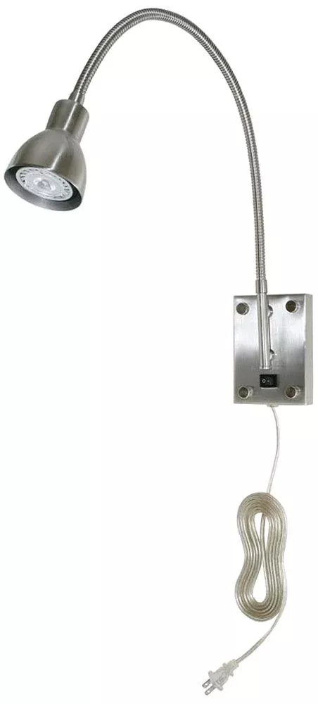 Cal Lighting CALBO-119-BS Transitional One Wall Lamp Lighting Accessories, Nickel,Silver