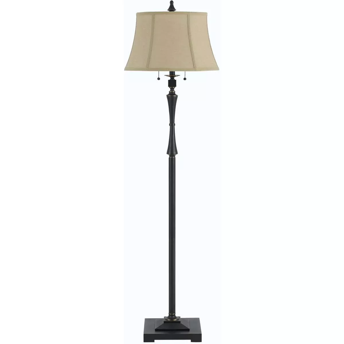 Cal Lighting CALBO-2443FL Transitional Two Floor Lamp Lighting Accessories, Brown