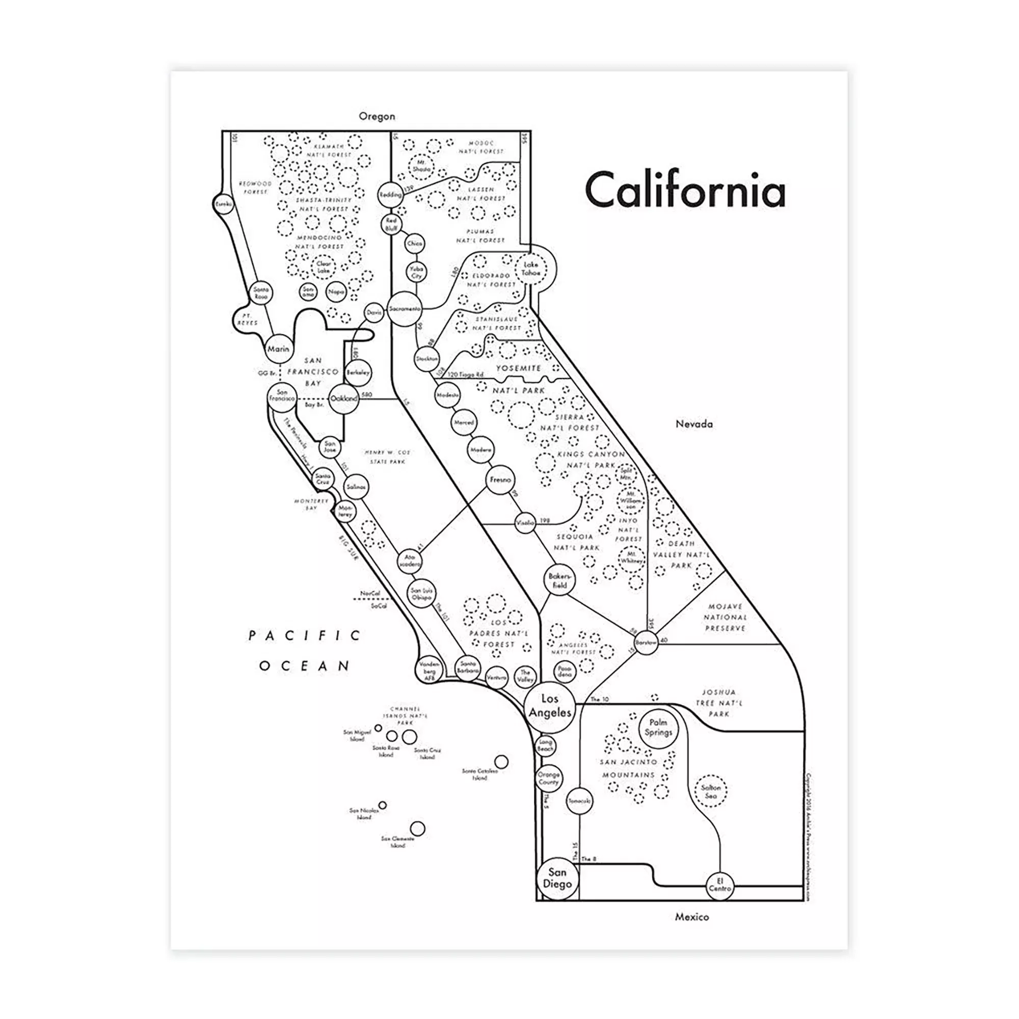 California Map by Archie's Press
