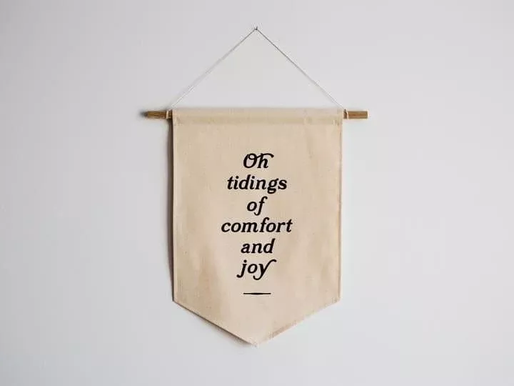 Canvas Banner: Tidings of Comfort and Joy