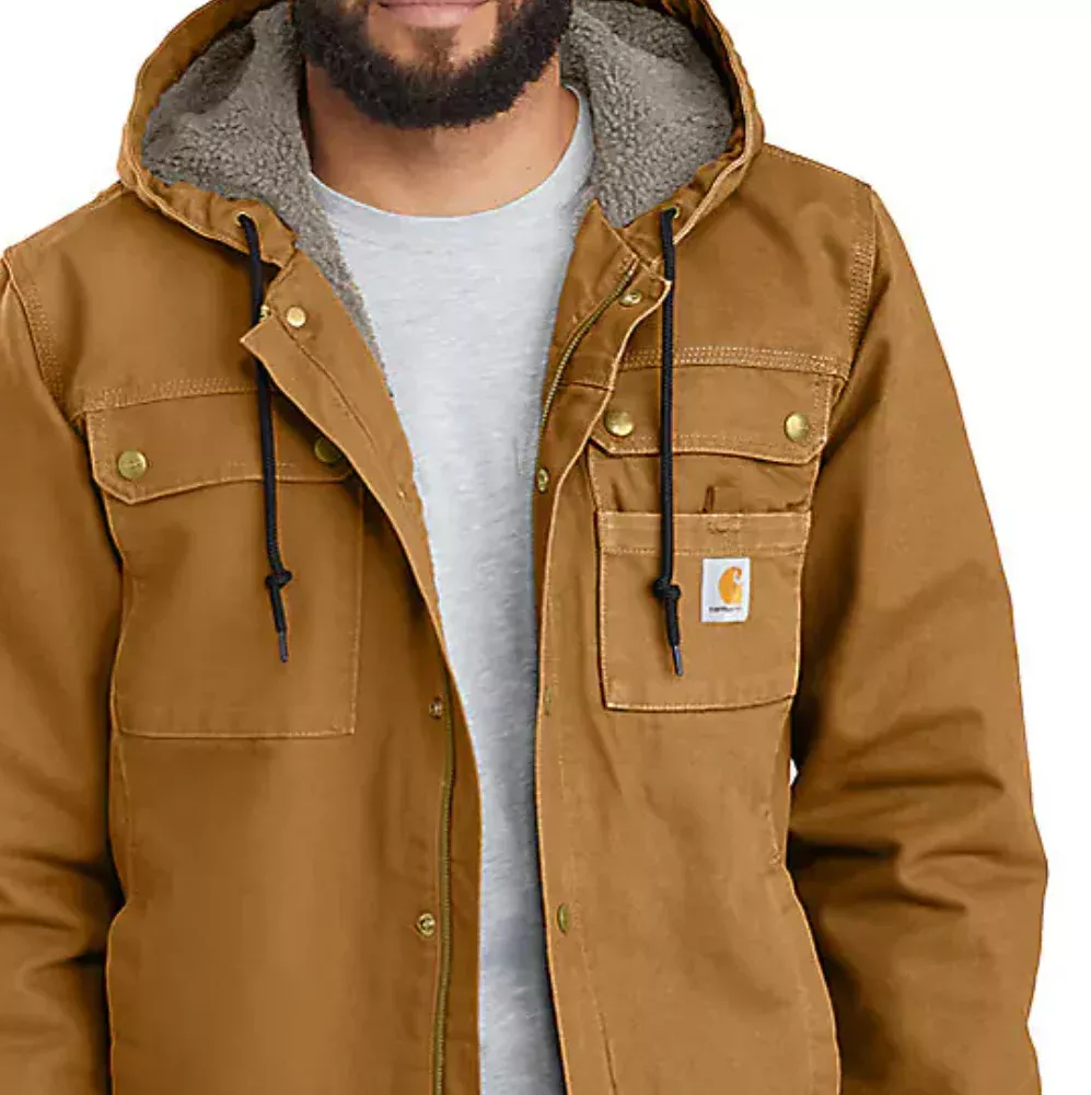 Carhartt Men's Washed Duck Sherpa Lined Utility Jacket - 103826
