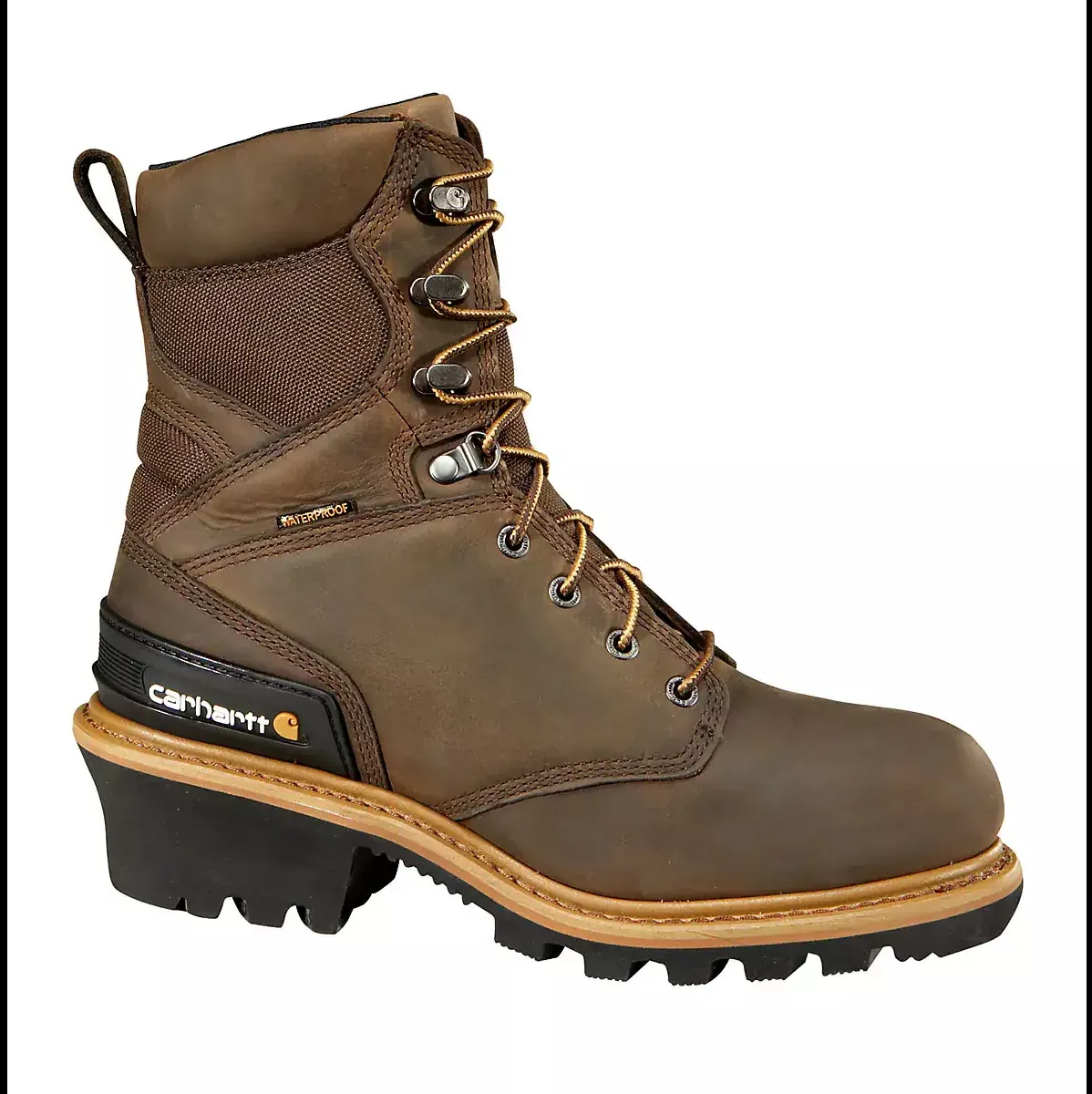 Carhartt Waterproof Insulated 8" Composite Toe Logger Boot CML8369 - CLOSEOUT