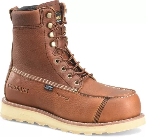 Carolina CA7571 8" Carbon Composite Toe Waterproof Work Boot - Russet Leather
