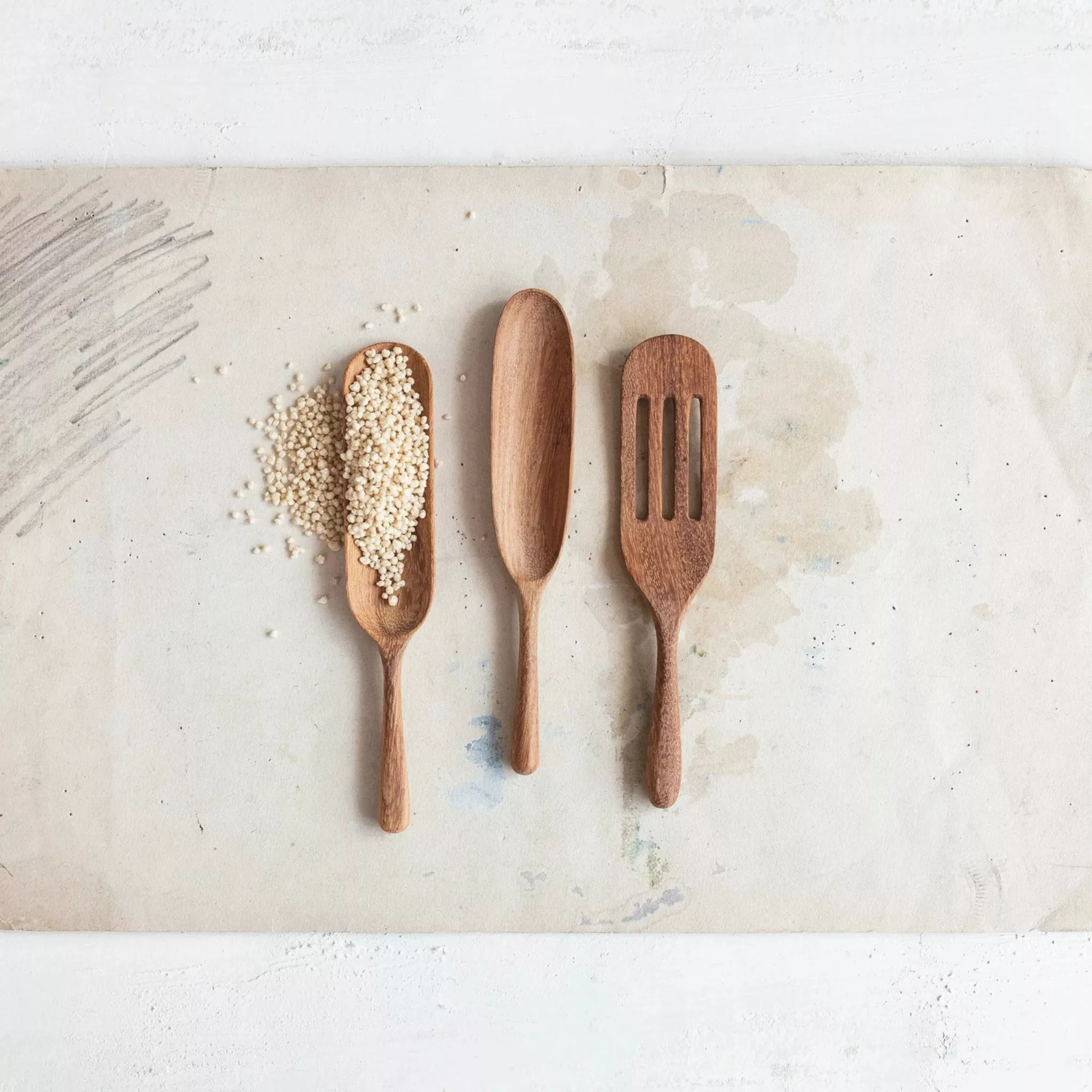 Carved Doussie Spoon