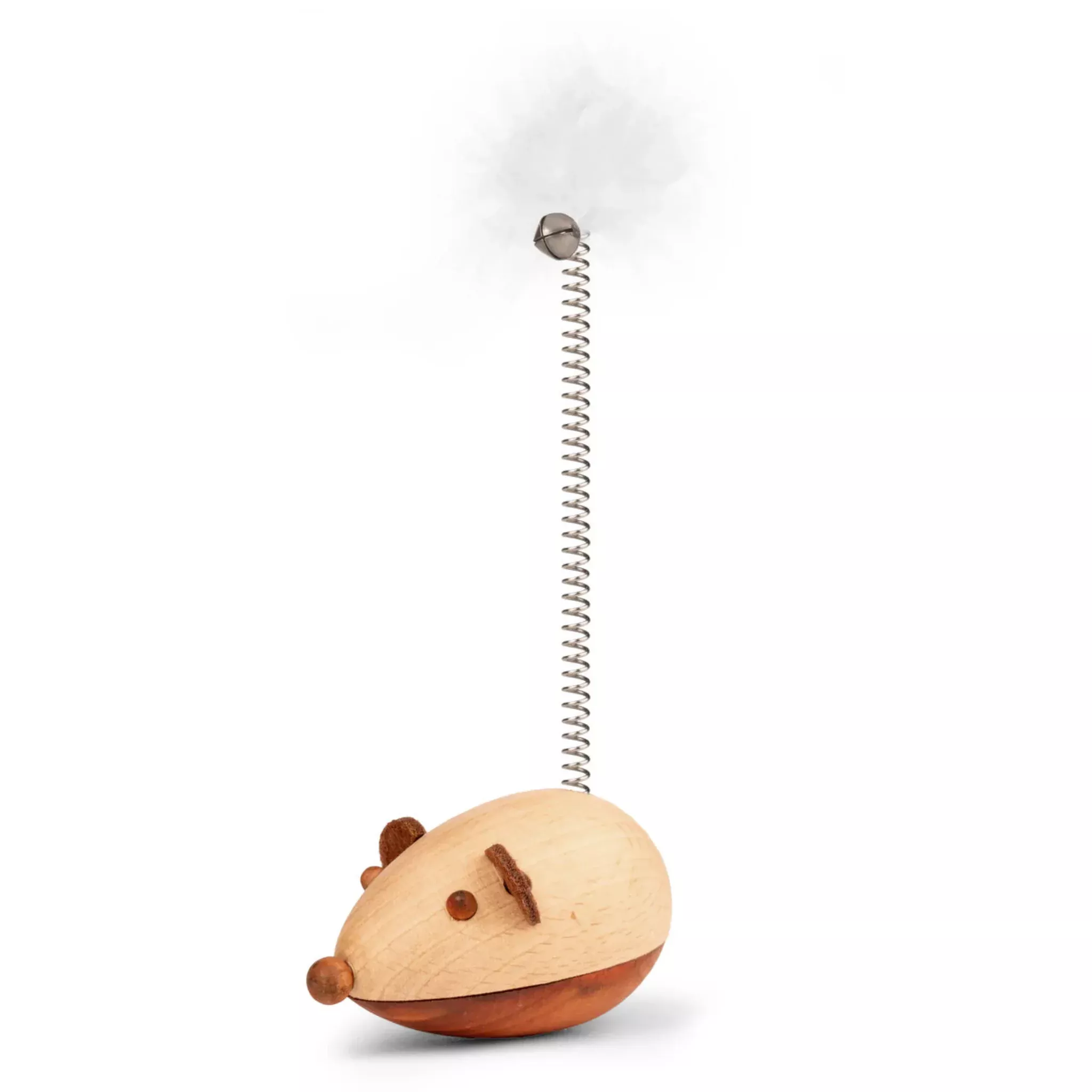 Cat Wooden Mouse Toy