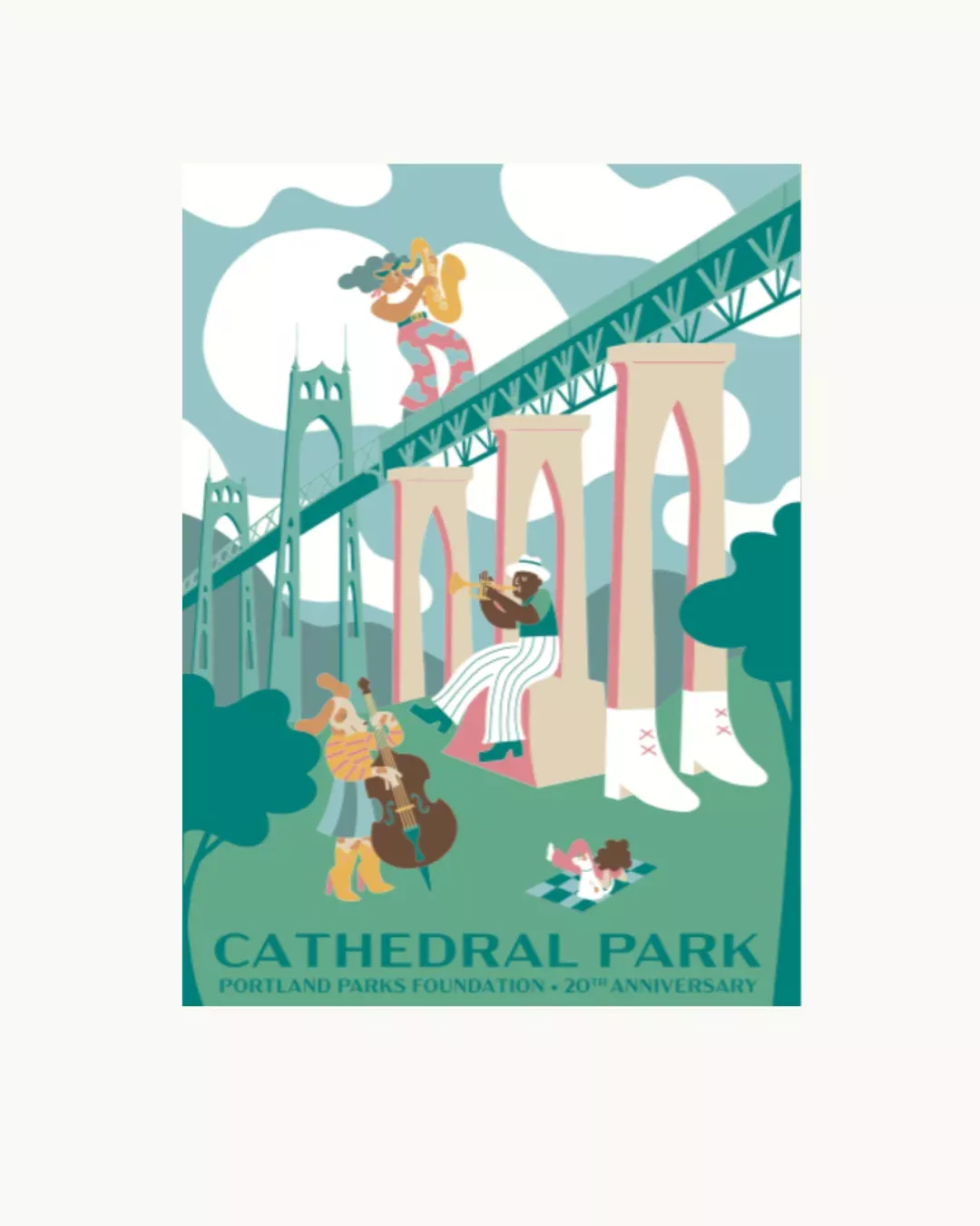 Cathedral Park Poster by Portland Parks Foundation