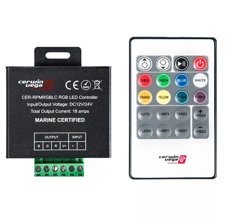 Cerwin Vega RPMRGBLC RF remote controlling multiple RGB LED
