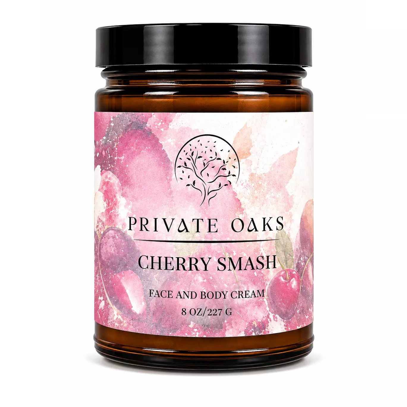 Cherry Smash Face and Body Cream | 8 oz | Multiple Skin Types | Private Oaks Soap Co.