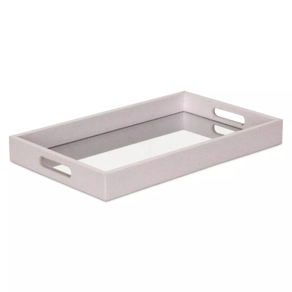 Cheung's FP-3986W White Raised Bubble Tray with Beveled Mirror