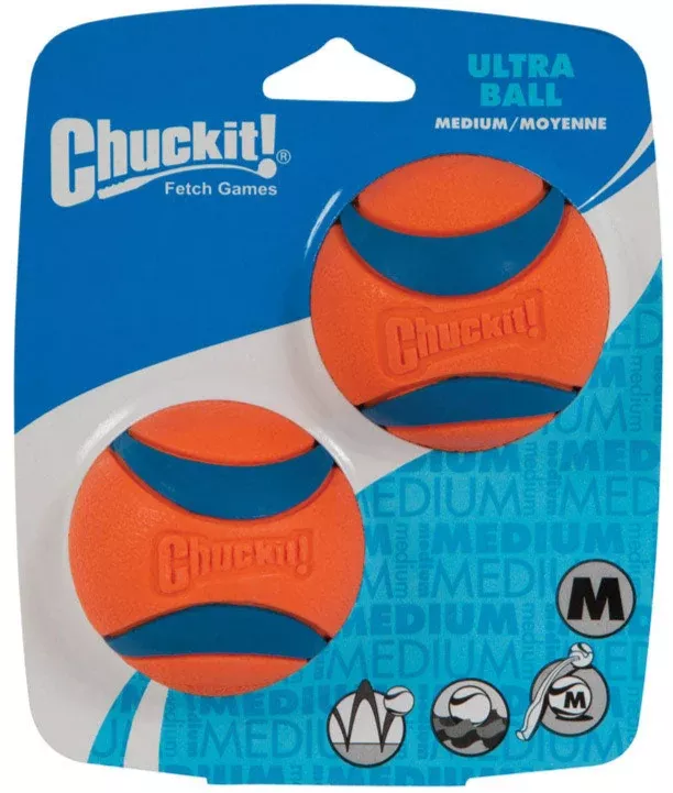 Chuckit! Ultra Rubber Tennis Ball Dog Toy - 2 pc.