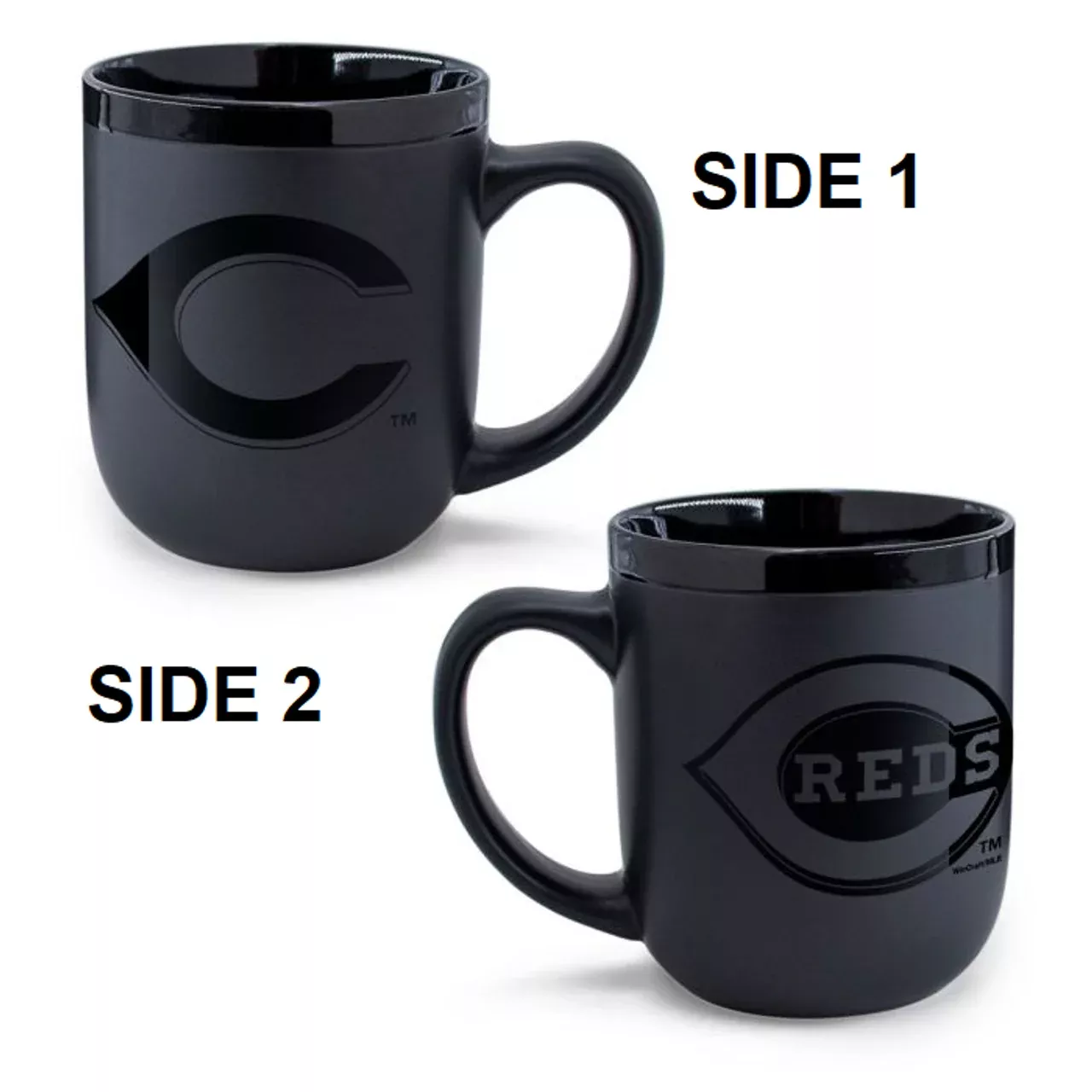 Cincinnati Reds Coffee Mug 17oz Matte Black - WinCraft