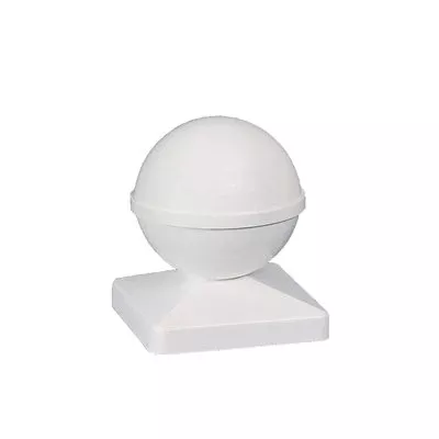 Classy Caps Mfg Inc Classy Caps BP944 BALL PVC POST CAP 4X4 - White
