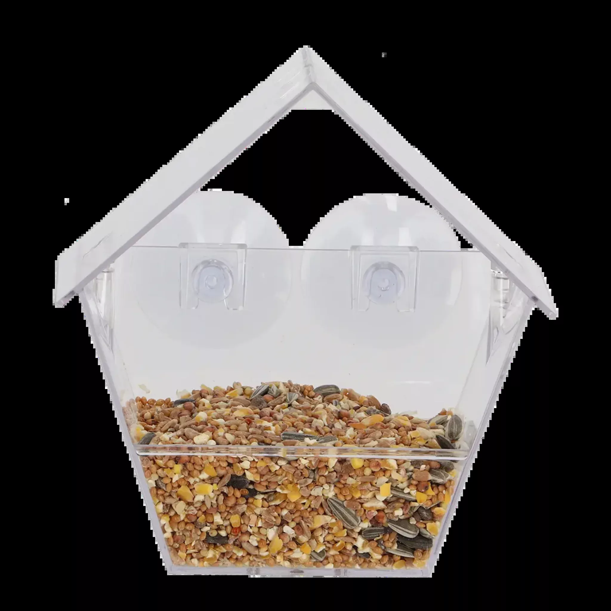 Clear House Window Bird Feeder