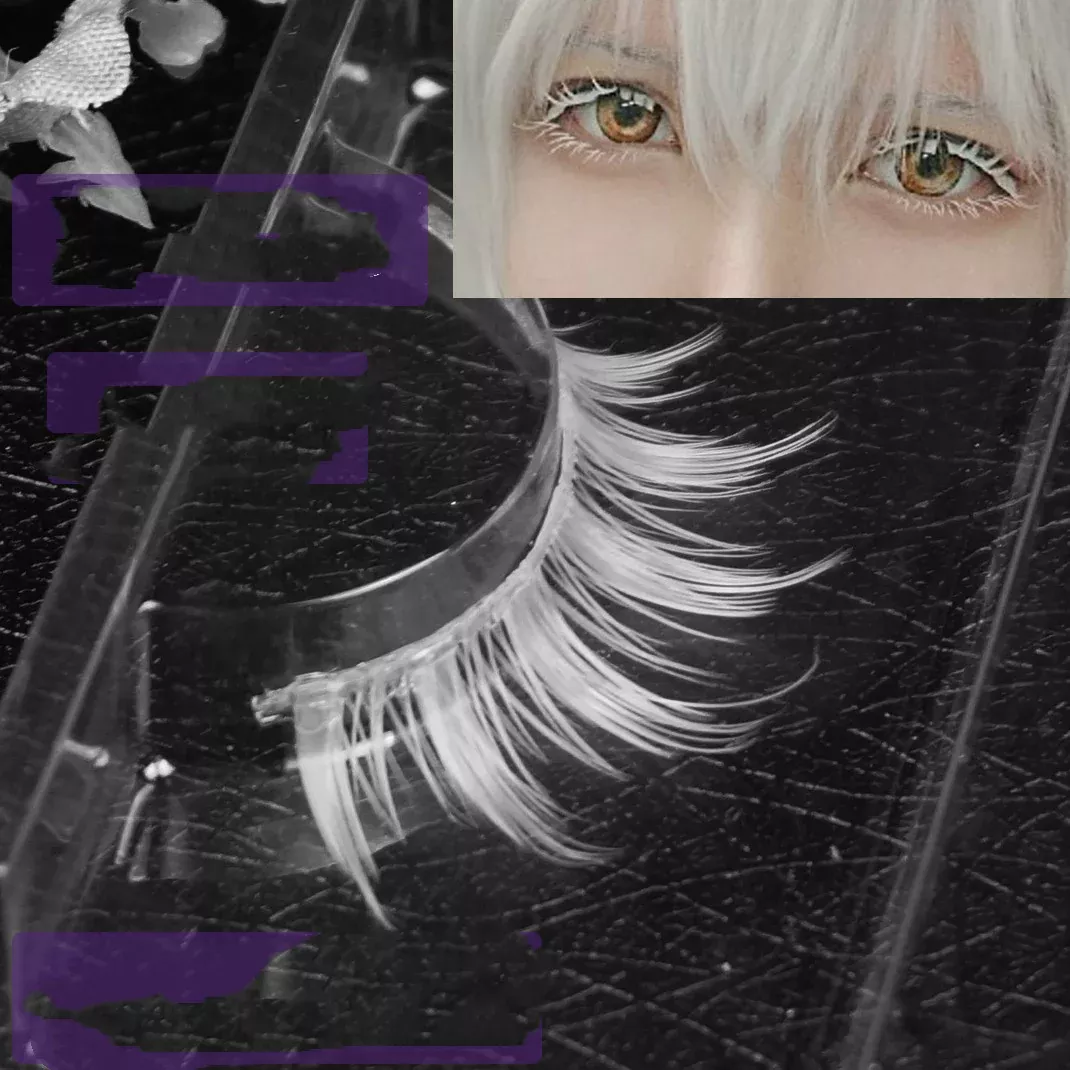 Clear Stem Light False Lashes Self-Dyeable