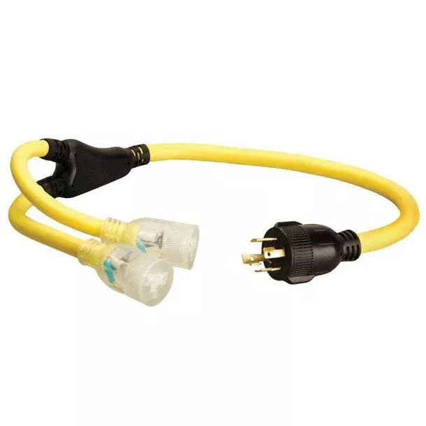 Coleman 10/4 STOW 250V Generator Cord/Y-Splitter - 3'