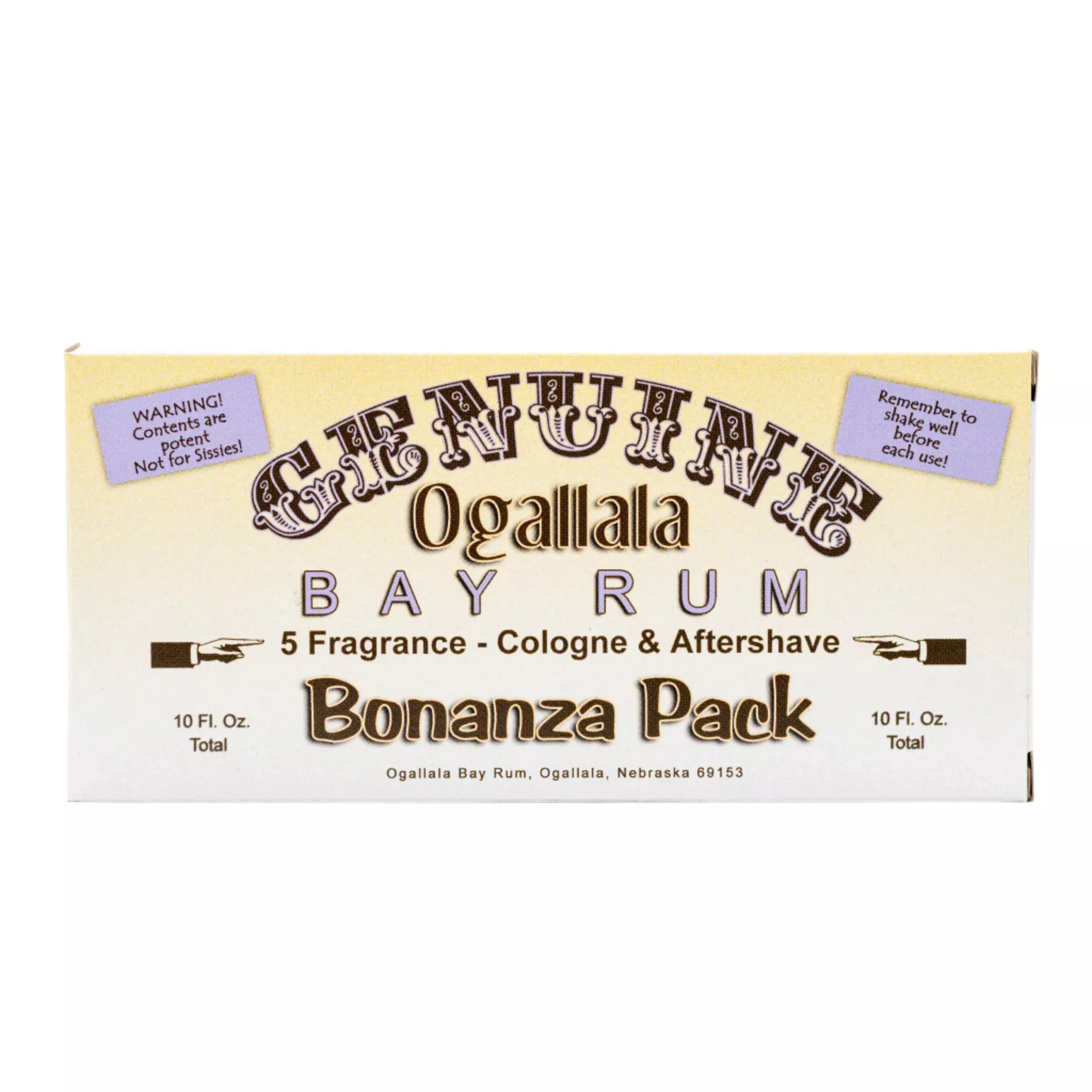 Cologne & Aftershave Bonanaza Sampler Pack Gift Set | Ogallala Bay Rum