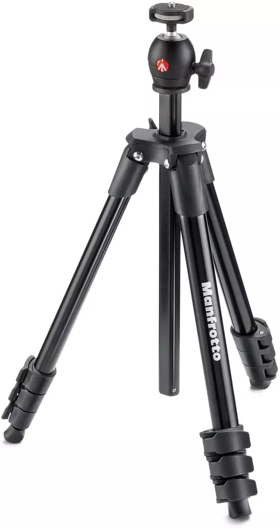 Compact Light Aluminum 4-Section Tripod