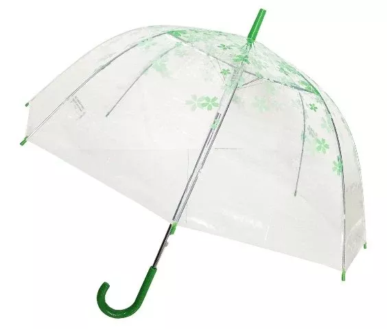 Conch Umbrellas 1260YH Green Trim Clear UmbrellaGreen