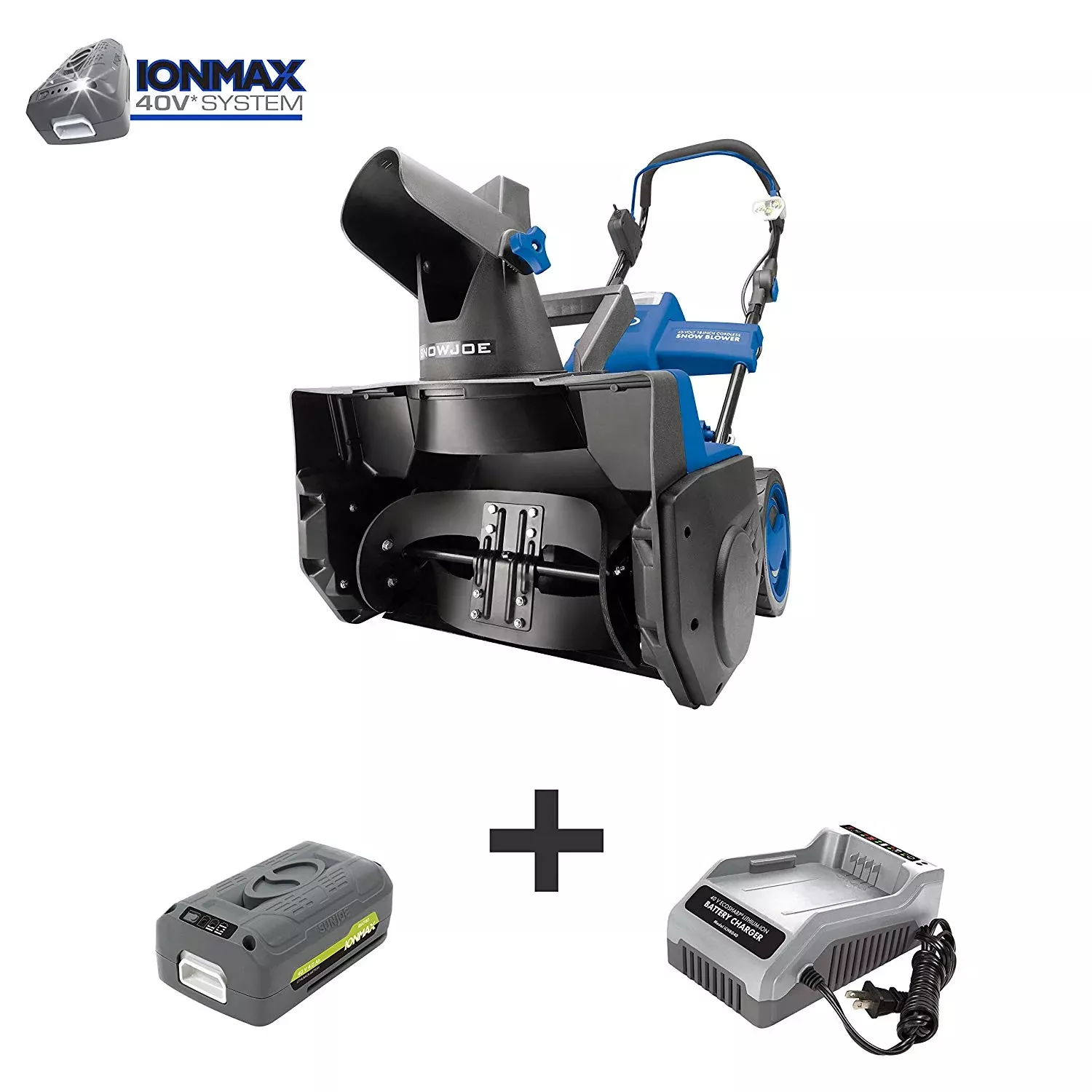 Cordless Brushless Single Stage Snowblower Kit | 18-Inch | W / 4.0-Ah Battery and Charger