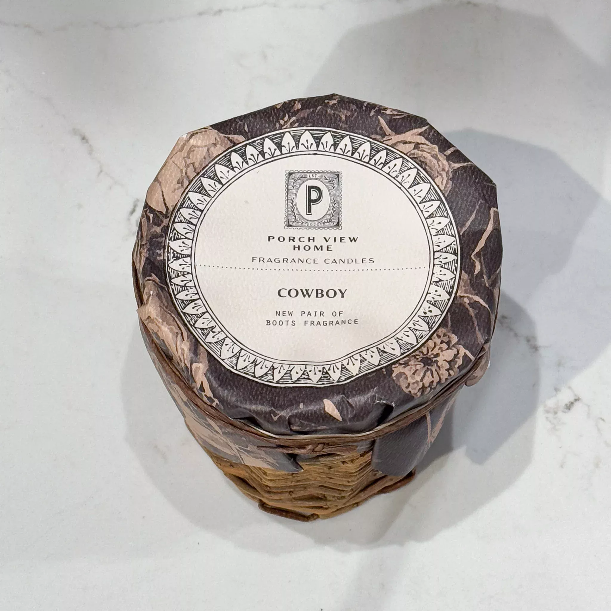 Cowboy French Willow Candle