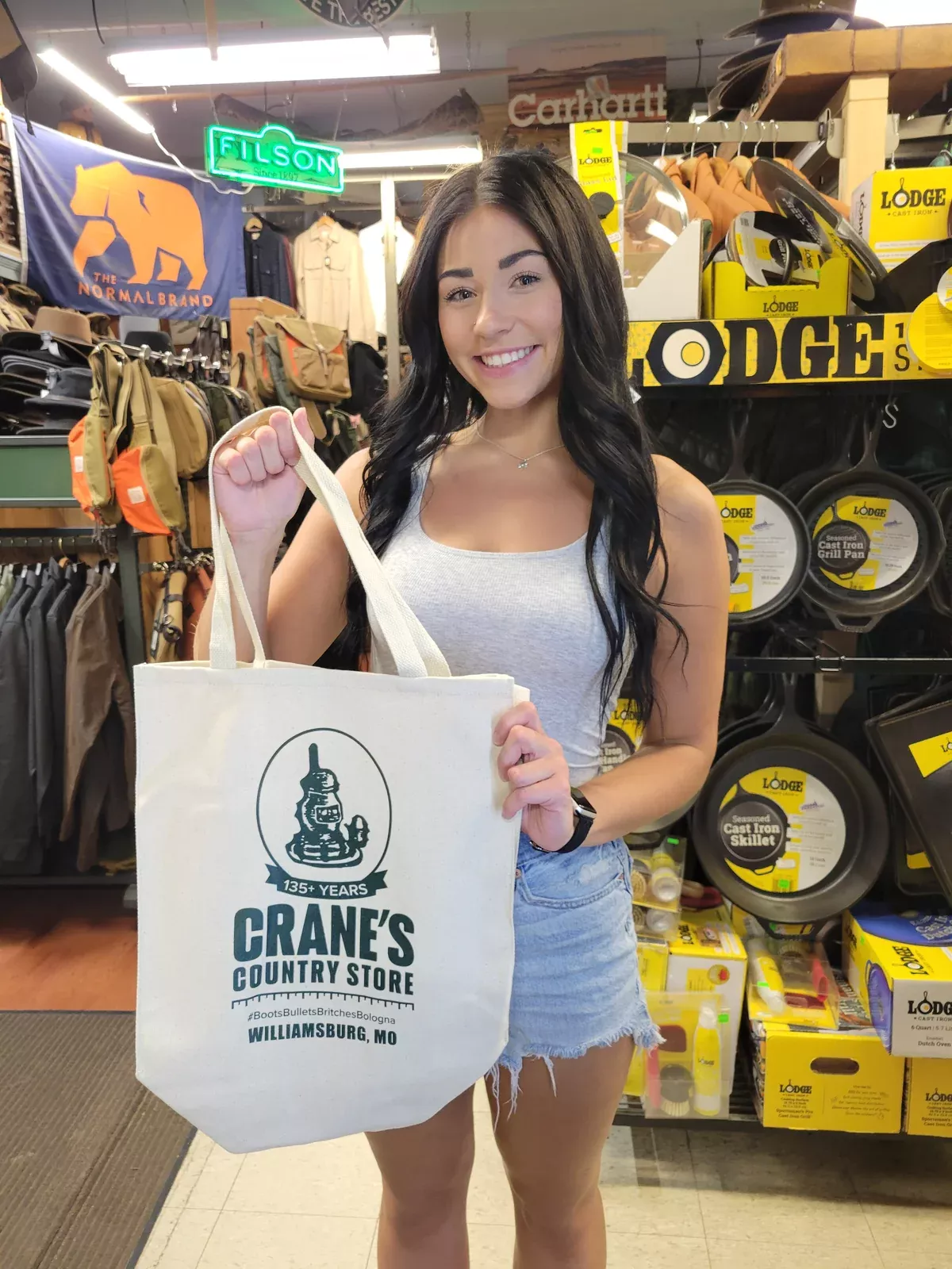 Crane's Custom Cotton Twill Shopping Bag - 135+ Year Pattern