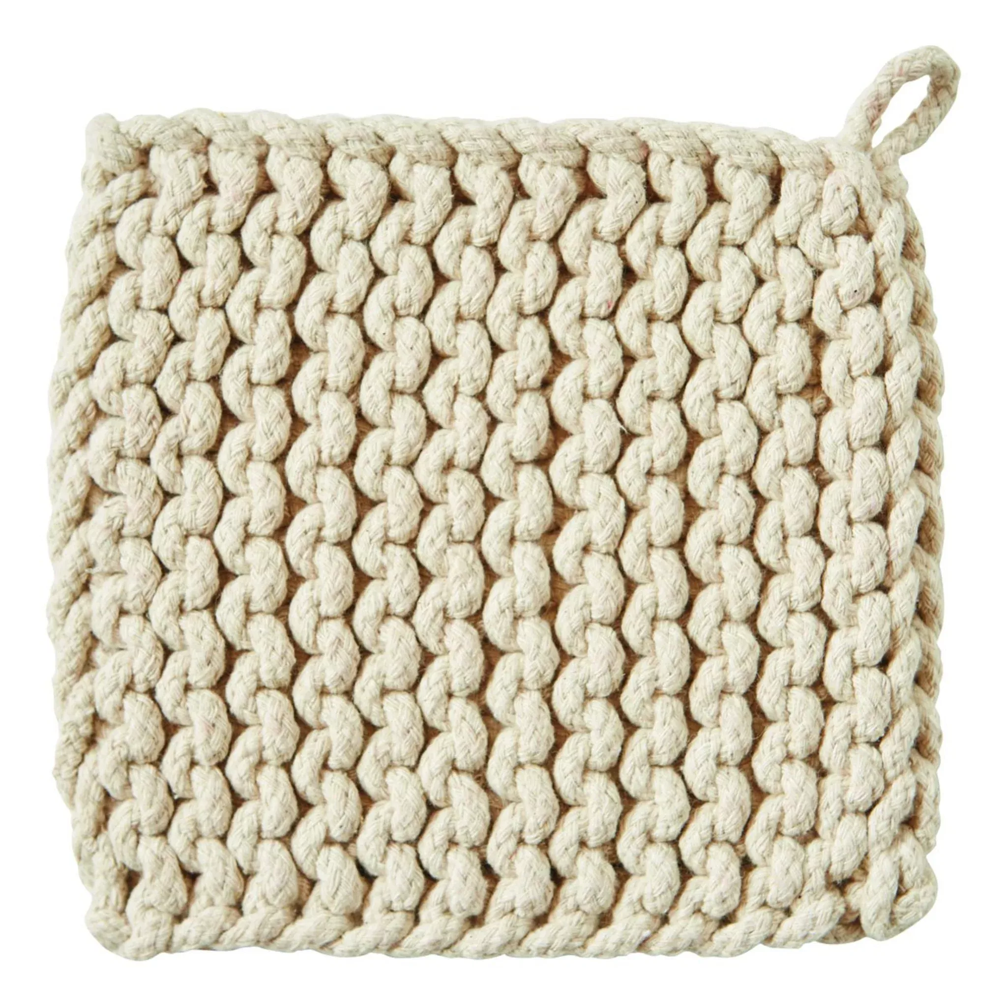 Cream Crochet Trivet