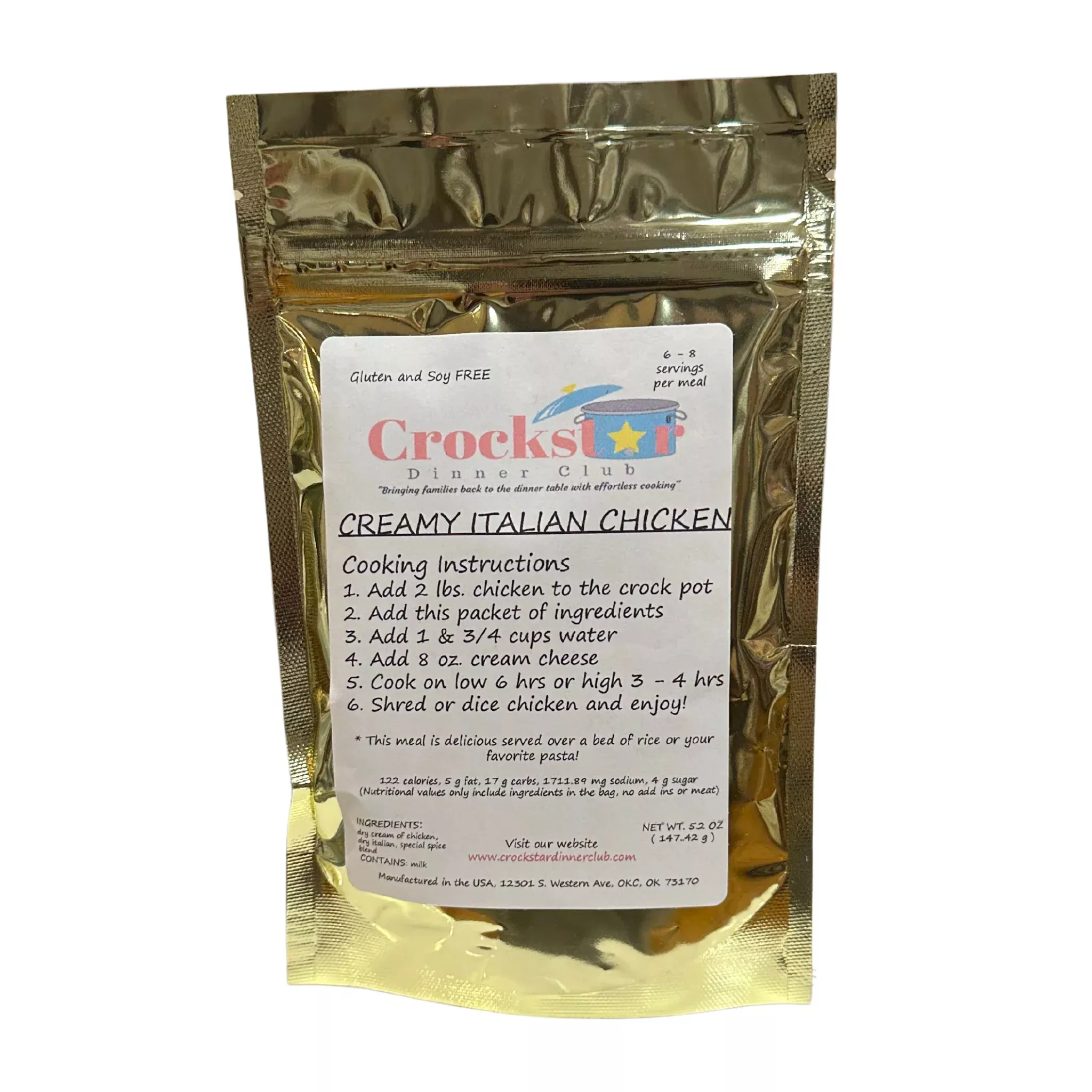 Crockstar Creamy Italian Chicken